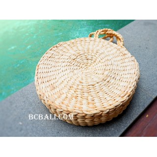 circle seagrass bags natural water hyacinth 